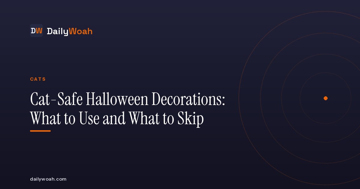 Cat-Safe Halloween Decorations: What to Use and What to Skip